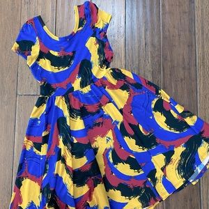 LuLaRoe DotDotSmile Lucy Dress Size 8/10